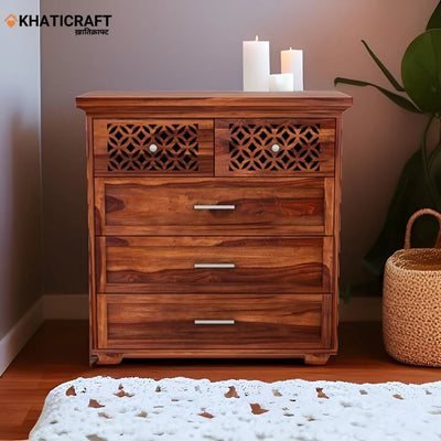 Mira Solid Wood Sheesham Chest of Drawer